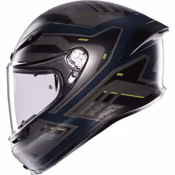AGV K6 S Enhance Helmet, grey-yellow, Size M