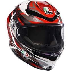 AGV K6 S Reeval Helmet, grey-white-red, Size XS for Men