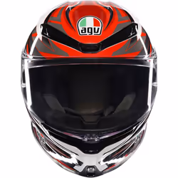 AGV K6 S Reeval Helmet, grey-white-red, Size XS for Men - Additional view 7