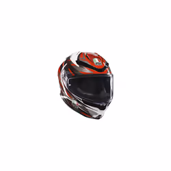 AGV K6-S Reeval Full Face Helmet White / Red / Grey - XL