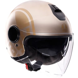 AGV Eteres Sirolo Jet Helmet, white-gold, Size L for Men