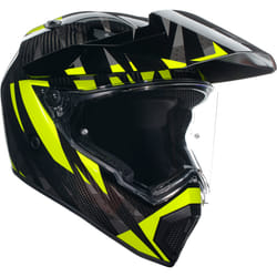 AGV AX9 ECE 22.06 Steppa Full Face Helmet Carbon / Grey / Fluo Yellow - XS