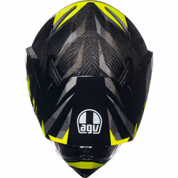 AGV AX9 ECE 22.06 Steppa Full Face Helmet Carbon / Grey / Fluo Yellow - XS - Additional view 5