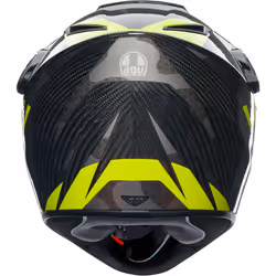 AGV AX9 ECE 22.06 Steppa Full Face Helmet Carbon / Grey / Fluo Yellow - XS - Additional view 6