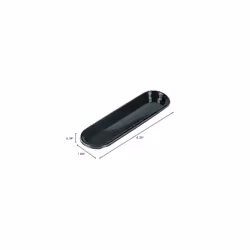 Silikomart Vassoi Fashion Eclair Black Plastic Trays Only for Fashion ?clair 80 Mold; Set of 100 Trays