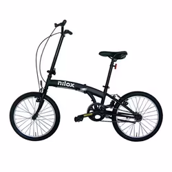 Nilox X0, City bike, Adults, Unisex, Folding, Steel, Black