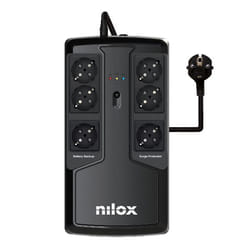 Nilox UPS OFFICE PREMIUM LI 850 VA uninterruptible power supply (UPS) Line-Interactive 0.85 kVA 595 W