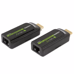 Techly IDATA EXT-E70S AV extender AV transmitter & receiver Black