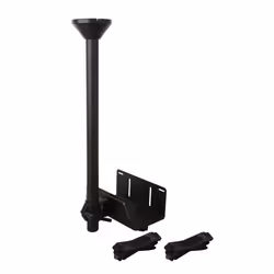 Techly ICA-CS 63, Desk-mounted CPU holder, Desktop, 20 kg, Black, Steel, Vertical