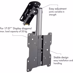 Techly Fold-Up Retractable Ceiling Mount for TV LED/LCD 17"-37" Black - Additional view 7