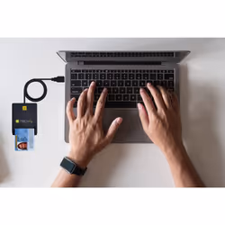 Techly Compact Smart Card Reader/Writer USB-C™ White - Additional view 5