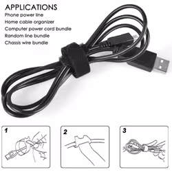 Techly 109528 cable tie Cable tie mount Velcro Multicolour 10 pc(s) - Additional view 6