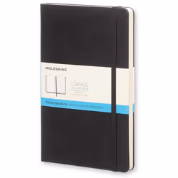 Moleskine Classic, Monochromatic, Black, 240 sheets, 70 g/m², Dot grid paper, Hardcover
