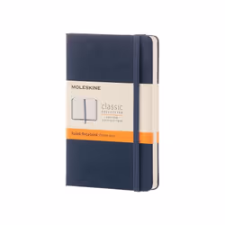 Moleskine Classic, Monochromatic, Blue, 192 sheets, 70 g/m², Lined paper, Hardcover