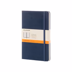 Moleskine Classic, Monochromatic, Blue, 240 sheets, 70 g/m², Lined paper, Hardcover