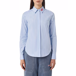 Diesel C GISEY Womens Shirt Casual Office Blouse - Blue, XS