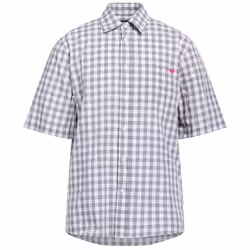 Diesel Short Sleeve Grey Check Shirt - S