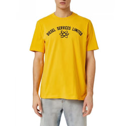 DIESEL T JUST C4 Mens T Shirts - Yellow, L