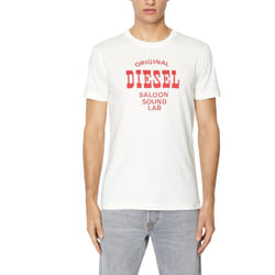 DIESEL T DIEGOR E12 Mens T Shirt Crew Neck Short Sleeve Casual Summer Cotton Tee - Off White, S