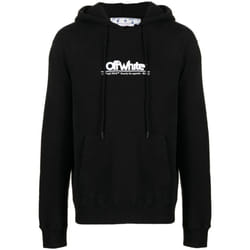 Off-White Chunky Logo Slim Fit Black Hoodie - M