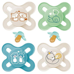 dummies Start 0-2 latex , pack of 4 mini dummies 0+ incl. boxes