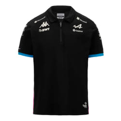 2024 Alpine BWT Team Polo Shirt (Black) - Kids - XLB