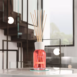 Millefiori Osmanthus Dew aroma diffuser Fragrance bottle Glass, Wood Red, White, Wood
