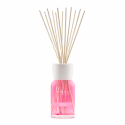 Millefiori Lychee Rose aroma diffuser Fragrance bottle Glass, Wood Pink, White, Wood
