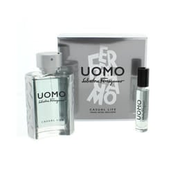 Salvatore Ferragamo Uomo Casual Life 100ml Eau De Toilette Gift Set