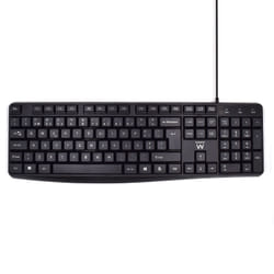 Ewent EW3002 keyboard Office USB QWERTY Portuguese Black
