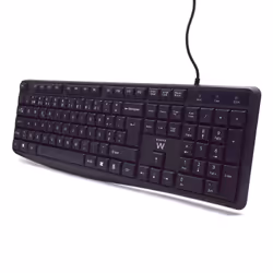 Ewent EW3002 keyboard Office USB QWERTY Portuguese Black