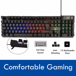 Ewent PL3319 keyboard Gaming USB QWERTY Portuguese Black
