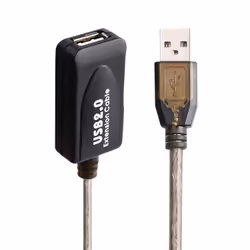Ewent EW1023 USB cable USB 2.0 20 m USB A Black