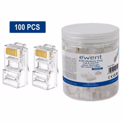 Ewent IM1206 wire connector RJ-45 Transparent