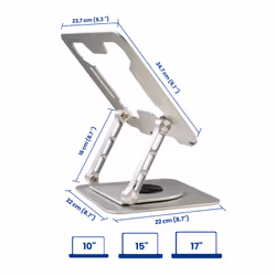 Ewent EW1267 laptop stand Silver 43.9 cm (17.3")