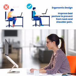 Ewent EW1267 laptop stand Silver 43.9 cm (17.3") - Additional view 5