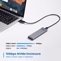 Ewent EW7022 storage drive enclosure SSD enclosure Grey M.2 - Additional view 3
