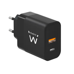 Ewent EW1327 mobile device charger Universal Black AC Fast charging Indoor