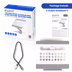 Ewent EW1269 laptop stand Grey, Silver 43.2 cm (17")