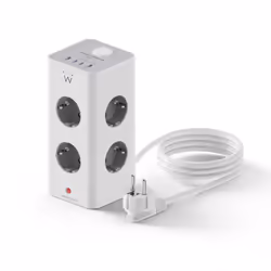 Ewent EW3864, 2 m, Indoor, Type F, Type F (CEE 7/7), Angled, 1.5 mm²