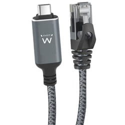 Ewent EC2002 networking cable Black, Grey 2 m Cat6
