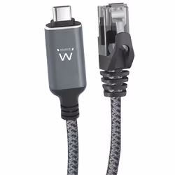 Ewent EC2003, 3 m, Cat6, RJ-45, Black, Grey