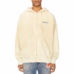Diesel S-Ummerry-Zip-E8 0TEAK Mens Hoodie Sweatshirt - Cream, S