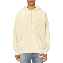 Diesel S-Ummerry-Zip-E8 0TEAK Mens Hoodie Sweatshirt - Cream, S
