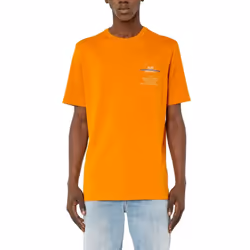 DIESEL T POUCH Mens T Shirts - Orange, XL