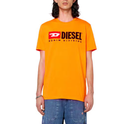 Diesel T-Diegor-Div Mens T Shirts Crew Neck Short Sleeve Soft Cotton Summer Tee - S