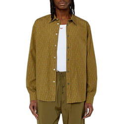 DIESEL S-UMBE-MON Mens Shirts - Olive, EU 48