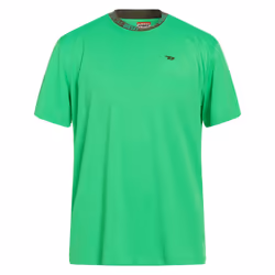 DIESEL Amtee Alix Mens T Shirts Short Sleeved Quick Dry Casual Sports Tee - Neon Green, L