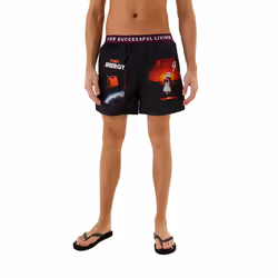 Diesel BMBX-NICO-EL Mens Swimming Shorts - Black, L