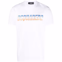 Dsquared2 Sparkle Logo Cool Fit White T-Shirt - XXL